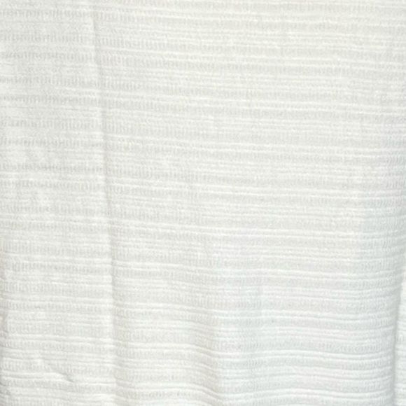 Ann Taylor Sweater Womens Large Cream Ruffle Trim Lightweight Neutral Minimalist - Picture 6 of 9
